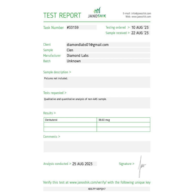 Clenbuterol - Diamond Labs