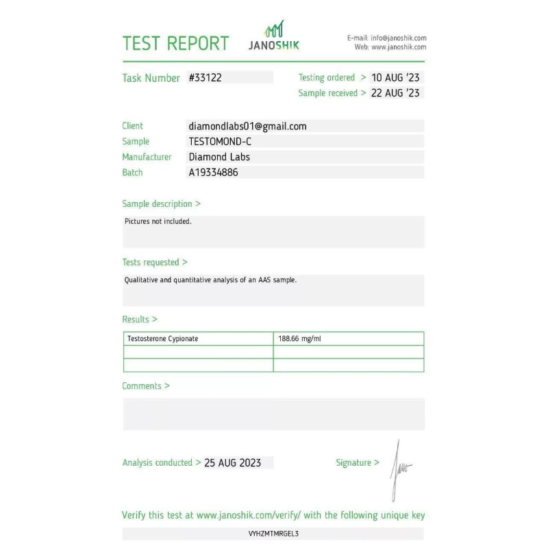 Testosterone Cypionate – Diamond Labs